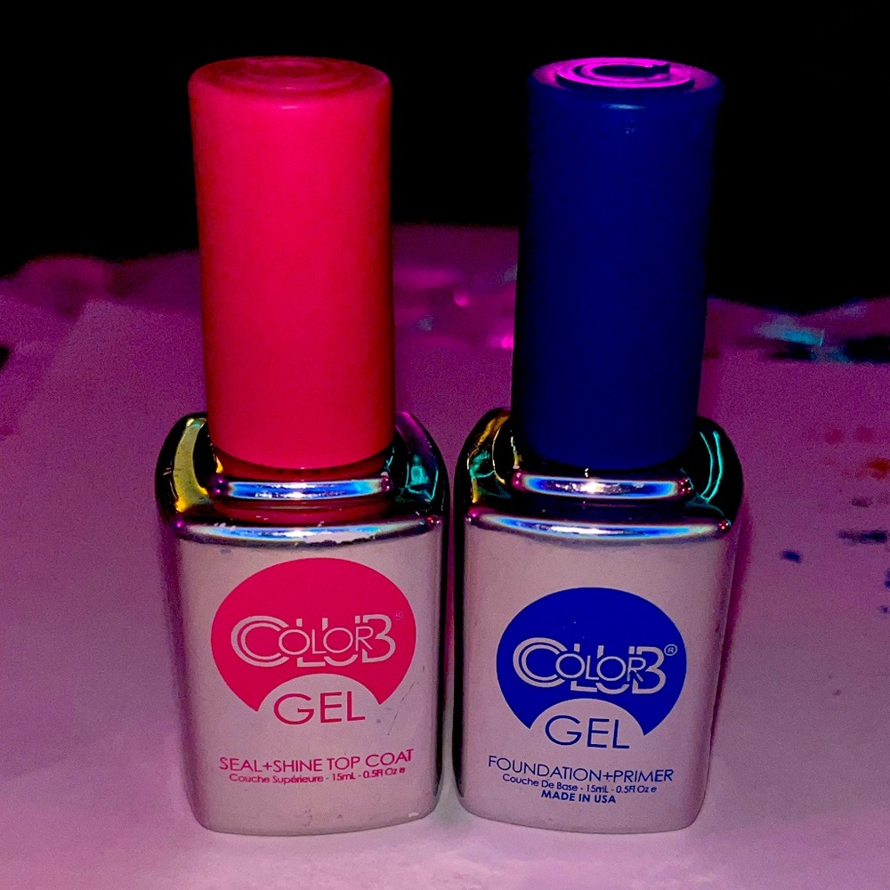 Color Club gel base and top coat
